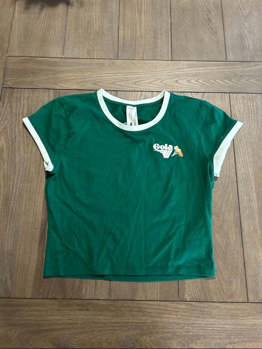 Anthropologie Gola Tee with White Ringer Trim